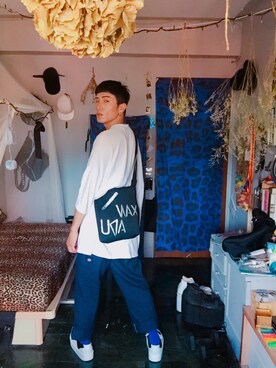 「roomboy」｜Room Boy Evanさん（メンズ・174cm）の夏コーディネート