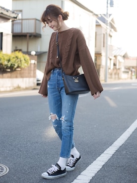 「アイテム（本）」を使った、プチプラのあやさん（レディース・167cm）の冬コーディネート