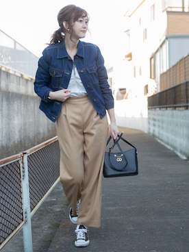 「CHARLES JOURDAN（シャルルジョルダン）のアイテム」を使った、プチプラのあやさん（レディース・167cm）の冬コーディネート