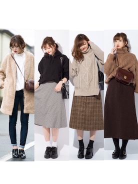 「バレンタインデートスタイル」｜「アイテム（その他）」を使った、プチプラのあやさん（レディース・167cm）の冬コーディネート