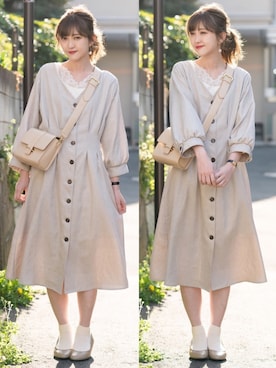 「ALETTA（アレッタ）のアイテム」を使った、プチプラのあやさん（レディース・167cm）の春コーディネート