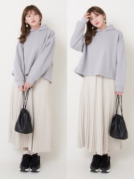 「アンポケット」｜「アイテム（その他）」を使った、プチプラのあやさん（レディース・167cm）の冬コーディネート