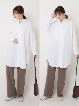 「アンポケット」｜「アイテム（その他）」を使った、プチプラのあやさん（レディース・167cm）の冬コーディネート