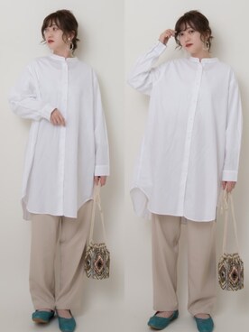 「アンポケット」｜「アイテム（その他）」を使った、プチプラのあやさん（レディース・167cm）の春コーディネート
