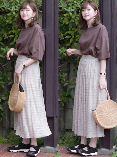 プチプラのあや しまむらのtシャツ カットソーを使ったコーディネート Wear