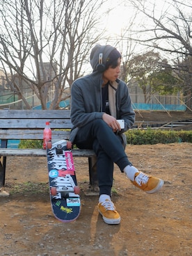 Takehiro Shinmyoさん(メンズ・180cm)の春コーディネート