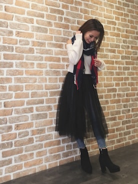 「31 Sons de mode（トランテアン　ソン　ドゥ　モード）のアイテム（パンツ）」を使った、しみおさん（レディース・160cm）の冬コーディネート