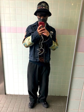 「YAMANE（ヤマネ）のアイテム」を使った、まるまるさん（メンズ・173cm）の秋コーディネート