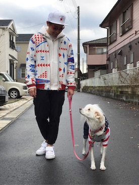 「WHIZLIMITED（ウィズリミテッド）のアイテム（ブルゾン）」を使った、SHooooooooooJIさん（メンズ・169cm）の冬コーディネート