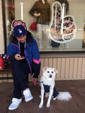 「NEWERA」｜「アイテム（ブルゾン）」を使った、SHooooooooooJIさん（メンズ・169cm）の春コーディネート