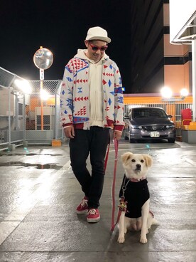 「WHIZLIMITED（ウィズリミテッド）のアイテム（ブルゾン）」を使った、SHooooooooooJIさん（メンズ・169cm）の春コーディネート