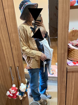「CHUMS（チャムス）のアイテム（帽子）」を使った、ＮＹＦさん（レディース・168cm）の春コーディネート