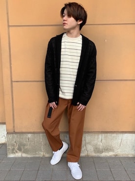 八重樫 佑太さん(メンズ・163cm)の春コーディネート