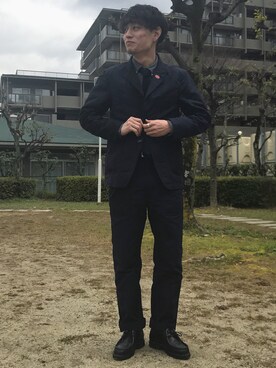 「アイテム（フォーマルスーツ/小物）」を使った、きょーたさん（メンズ・174cm・10代）の冬コーディネート