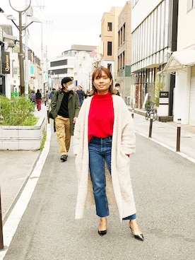 JEANASIS シャギーブークレカーディガン ロングカーディガン JEANASIS シャギーブークレカーディガン ロングカーディガン
