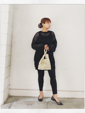 「全身黒」｜somarstyle さん（レディース・156cm）の秋コーディネート