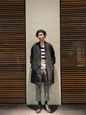 「HAVERSACK（ハバーザック）のアイテム（その他アウター）」を使った、いくともさん（メンズ・182cm）の秋コーディネート