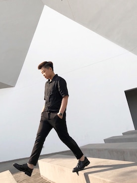 「Solvil et Titusのアイテム」を使った、Minala Lwyさん（メンズ・165cm）の冬コーディネート