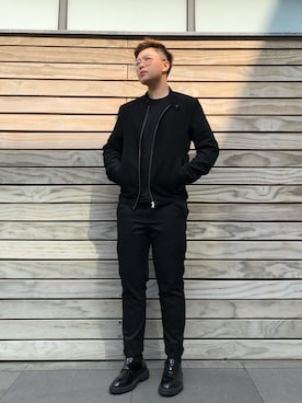 「アイテム（ブルゾン）」を使った、Minala Lwyさん（メンズ・165cm・10代）の冬コーディネート