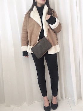 misakiさん（レディース・156cm）の冬コーディネート