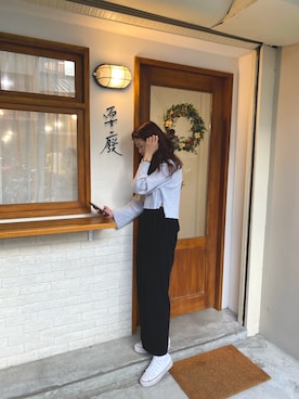 「MK MICHEL KLEIN HOMME （エムケーミッシェルクランオム）のアイテム」を使った、Carolさん（レディース・168cm）の冬コーディネート