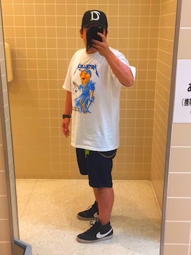 「REDMOON（レッドムーン）のアイテム（財布/小物）」を使った、factさん（メンズ・173cm）の夏コーディネート