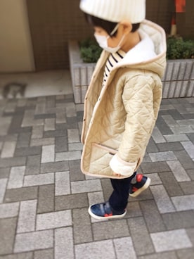 「LAVENHAM」｜「アイテム（ブルゾン）」を使った、Y・Kさん（キッズ・110cm）の冬コーディネート