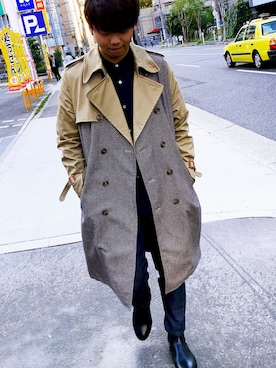 シンさんさん（メンズ・173cm）の秋コーディネート