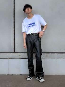 「Chillfar（チルファー）のアイテム」を使った、れおんさん（メンズ・171cm）の春コーディネート