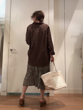 「YAHKI（ヤーキ）のアイテム」を使った、SHOさん（レディース・153cm）の春コーディネート