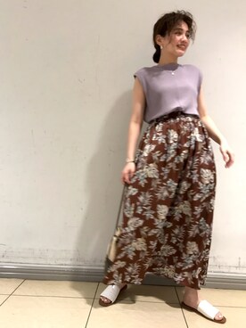 「marco masi（マルコマージ）のアイテム」を使った、SHOさん（レディース・153cm）の夏コーディネート