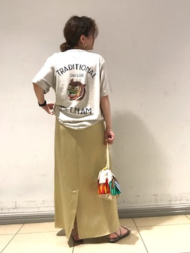 「CASA FLINE（カーサフライン）のアイテム」を使った、SHOさん（レディース・153cm）の夏コーディネート