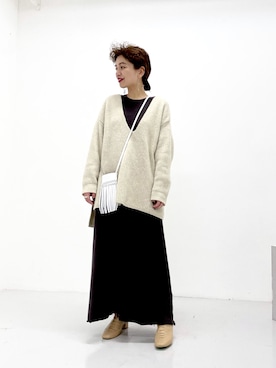 「NOMADIS（ノマディス）のアイテム」を使った、SHOさん（レディース・153cm）の冬コーディネート