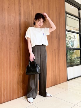 「Harpo（アルポ）のアイテム」を使った、SHOさん（レディース・153cm）の春コーディネート