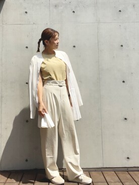 「Ameri（アメリ）のアイテム」を使った、yuchii102さん（レディース・163cm）の春コーディネート