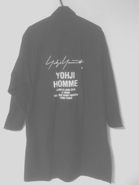「Yohji Yamamoto（ヨウジヤマモト）のアイテム（ダウンジャケット/コート）」を使った、ぽんこつさん（メンズ・177cm）の冬コーディネート