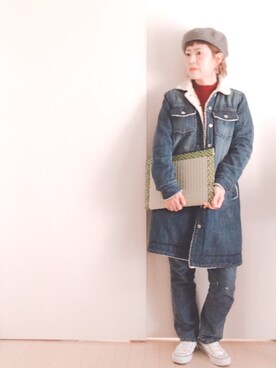「BAYFLOW（ベイフロー）のアイテム（その他アウター）」を使った、dechoさん（レディース・160cm）の春コーディネート