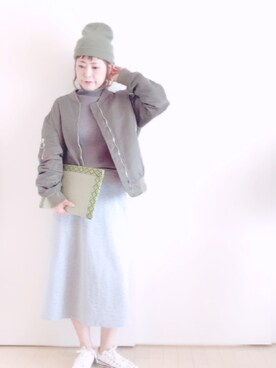 「CONVERSE TOKYO（コンバーストウキョウ）のアイテム（ジャケット/アウター）」を使った、dechoさん（レディース・160cm）の春コーディネート