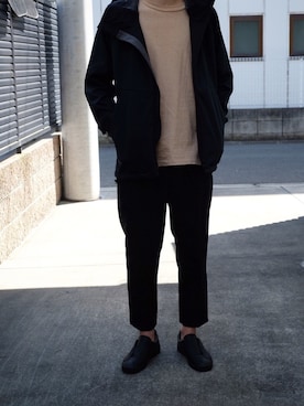 「markaware（マーカウェア）のアイテム（スリッポン）」を使った、246さん（メンズ・176cm）の秋コーディネート