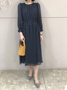 「アイテム（パンプス、グレー系）」を使った、せいのさん（レディース・171cm）の春コーディネート