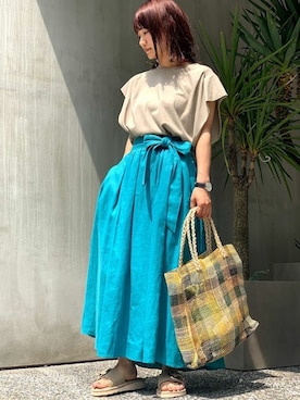 「HALIN（ハリン）のアイテム」を使った、nano・universe lady's webeditorさん（レディース・151cm）の春コーディネート