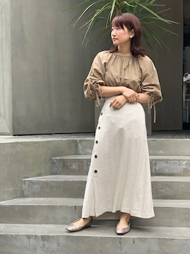 「パイソン柄」｜nano・universe lady's webeditorさん（レディース・151cm）の春コーディネート