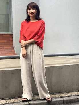 「MAURO de BARI（マウロディバリ）のアイテム」を使った、nano・universe lady's webeditorさん（レディース・151cm）の春コーディネート