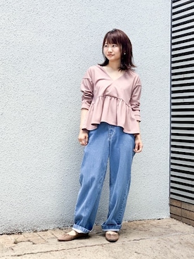 「NANO universe（ナノユニバース）のアイテム（バレエシューズ）」を使った、nano・universe lady's webeditorさん（レディース・151cm）の夏コーディネート