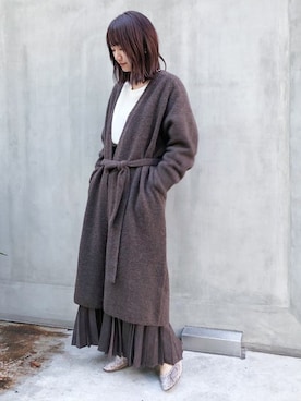 「プリーツ」｜nano・universe lady's webeditorさん（レディース・151cm）の秋コーディネート