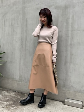 「アイテム（トートバッグ、その他）」を使った、nano・universe lady's webeditorさん（レディース・151cm）の冬コーディネート