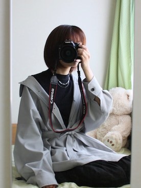 「antiqua」｜「アイテム（ブルゾン）」を使った、蛍さん（レディース・160cm）の春コーディネート