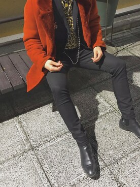 「ONE DAY KMC （ワンデイケーエムシー）のアイテム（シューズ）」を使った、HIROさん（メンズ・179cm）の春コーディネート