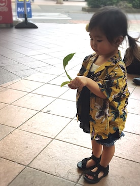 「LuncH（ランチ）のアイテム」を使った、✿ℍ𝔸ℕℕ𝔸✿ さん（キッズ・90cm）の春コーディネート