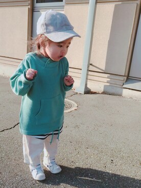 「レイヤードstyle」｜✿ℍ𝔸ℕℕ𝔸✿ さん（キッズ・90cm）の冬コーディネート